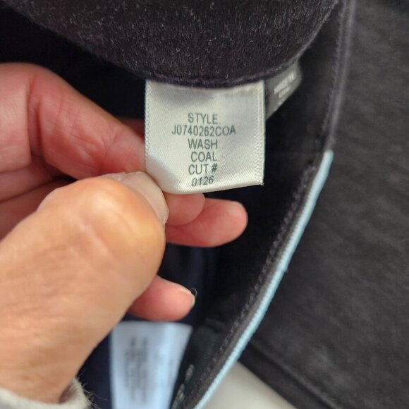 Veronica Beard Black Kate 10” Skinny Striped Waistband SZ 29 Denim Jeans - Picture 10 of 15